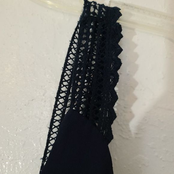 Maeve | Navy Blue Crochet Strap Dress Sz 0 - Picture 5 of 7